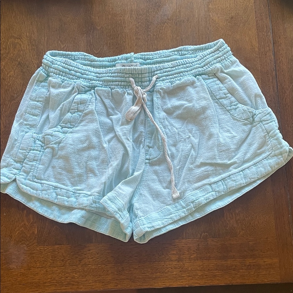 Rip Curl Blue Drawstring Lounge/ Beach Shorts Size Small